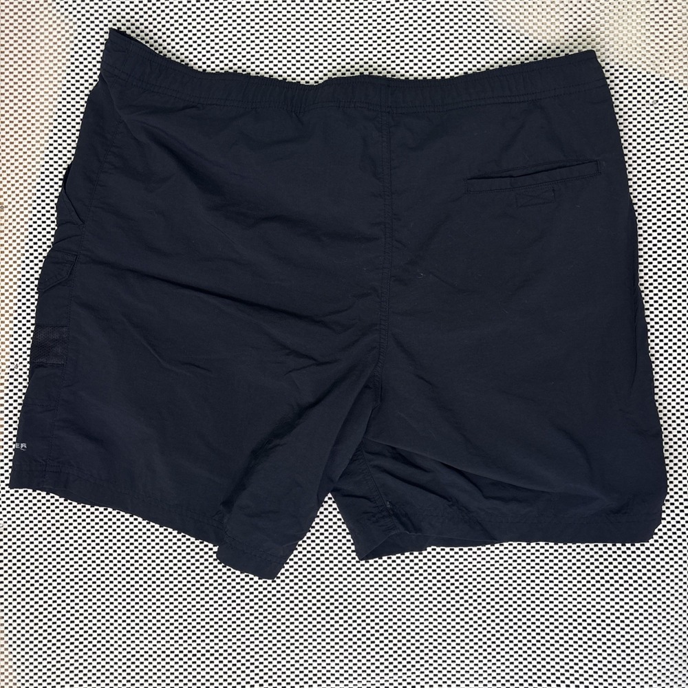 Eddie Bauer Mens Black Cargo Shorts XL Elastic Waist Hiking Fishing Outdoor Mesh - Picture 5 of 7